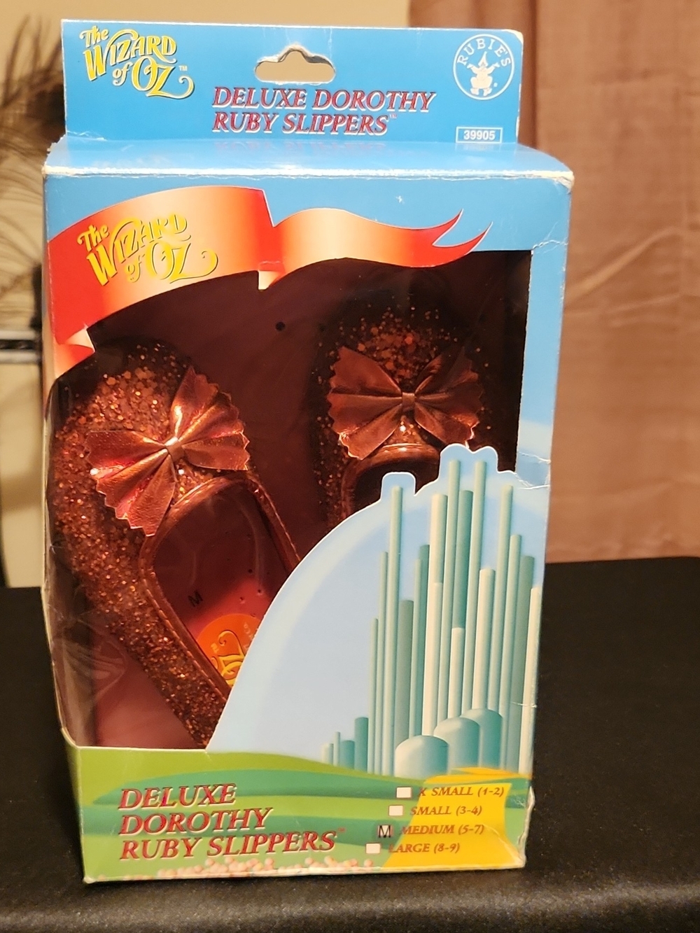 Vtg 1997 Rubies Wizard of Oz Deluxe Dorothy Ruby Slippers Child Medium 5-7 New